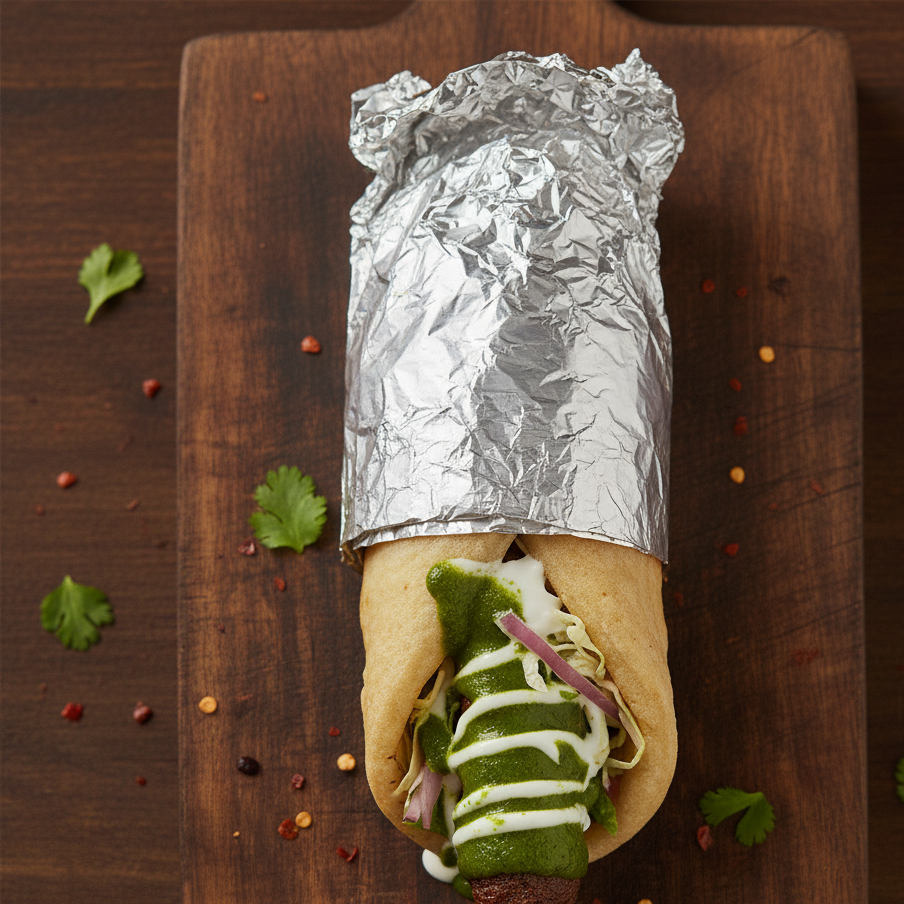 Beef Seekh Kabab Wrap